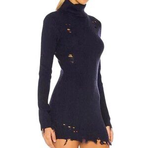 Lovers and Friends Keeny Navy Mini Sweater Dress S NWOT